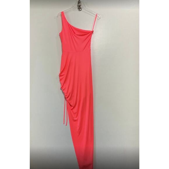 Superdown Alanie Maxi Dress in Neon Pink Size Medium - Picture 5 of 6